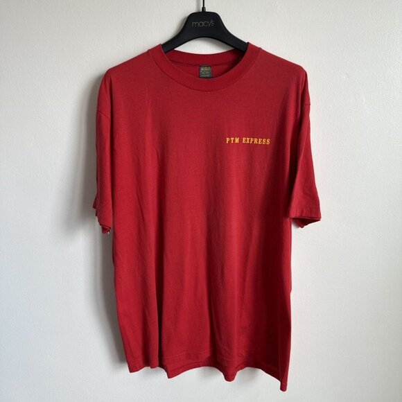 Vintage Other - Vintage PTM Express Speed Boat Graphic Red T-Shirt Jerzees Russell - Size XXL